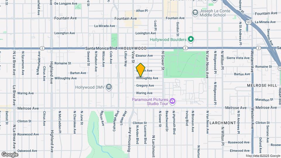 5932 Willoughby Ave Map and Location Details