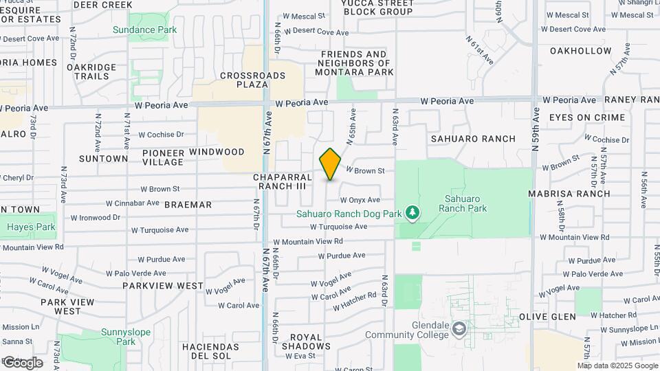 10021 N 65th Ave Map and Location Details