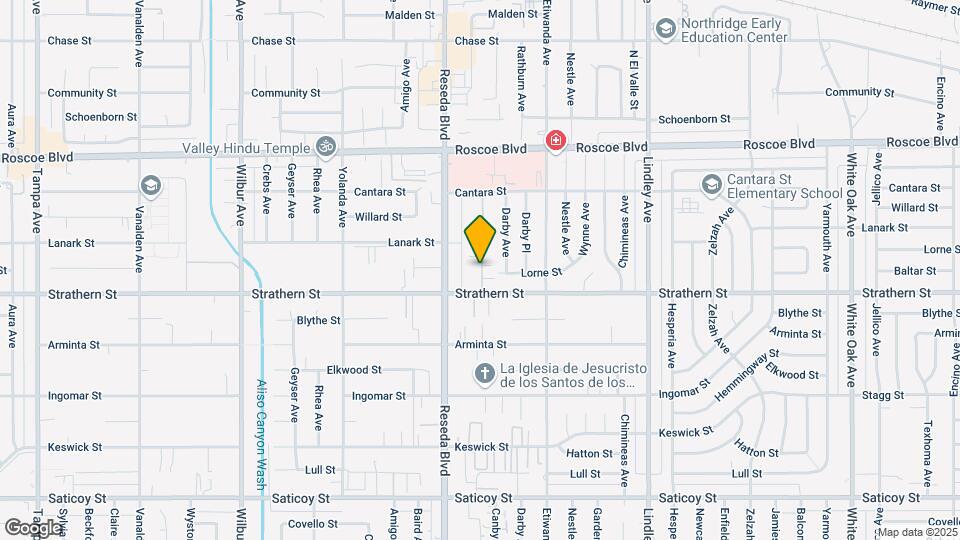8020 Canby Ave Map and Location Details