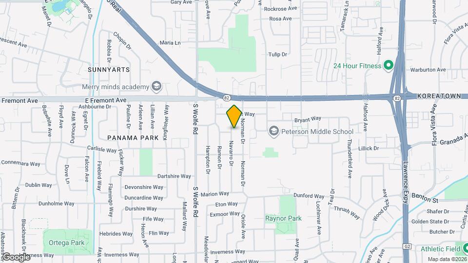 1356 Navarro Dr Map and Location Details