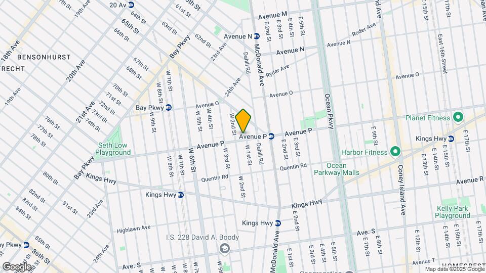 339 Avenue P Mapa y Detalles de la Ubicación