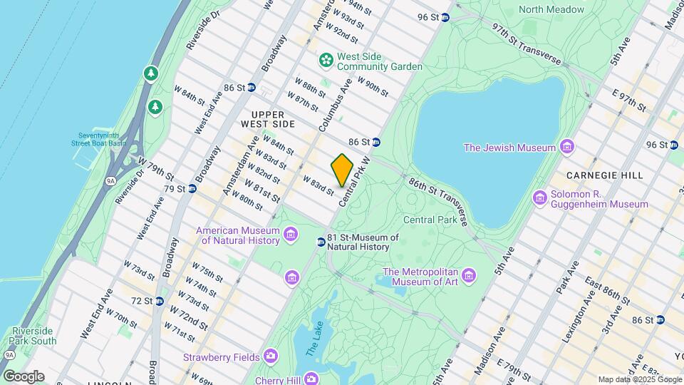 230 Central Prk W Mapa y Detalles de la Ubicación