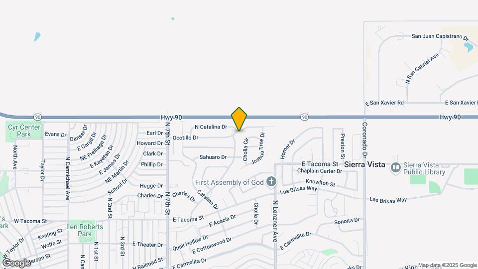 1256 Ocotillo Dr Map and Location Details