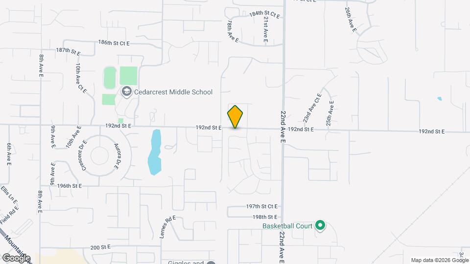 1817 192nd St Ct E Mapa y Detalles de la Ubicación