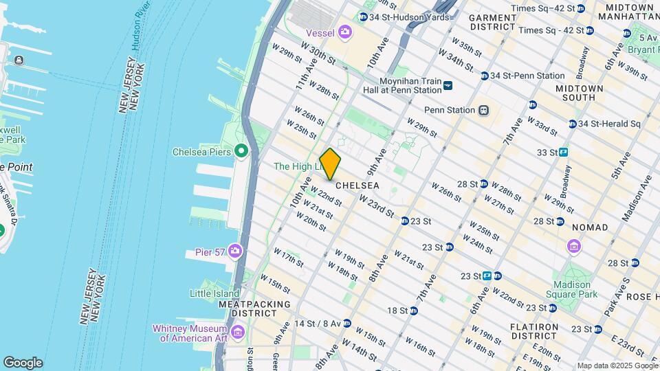 442 W 23rd St Map and Location Details