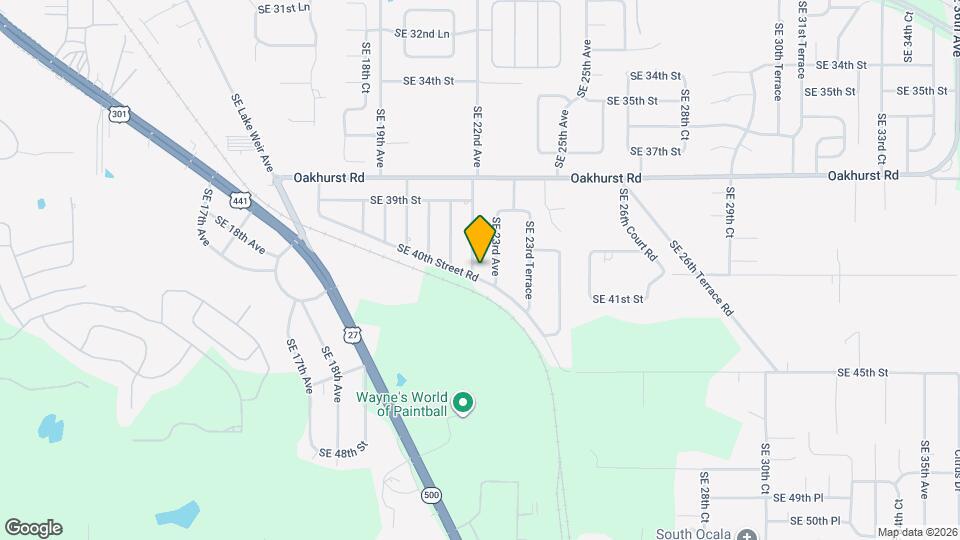 4201 SE 22nd Ave Map and Location Details