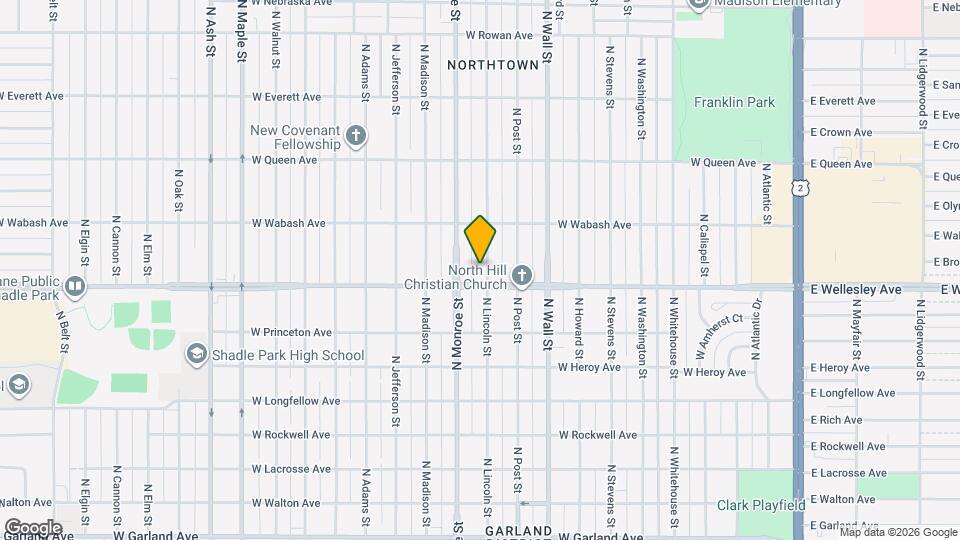 4711 N Lincoln St Map and Location Details