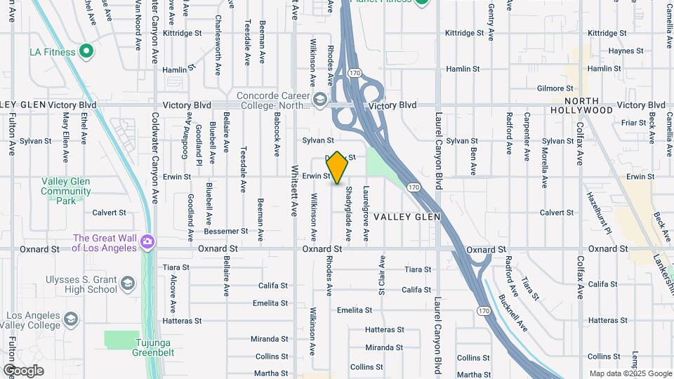 6140 Rhodes Ave Map and Location Details