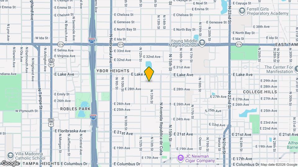 1215 E 29th Ave Map and Location Details