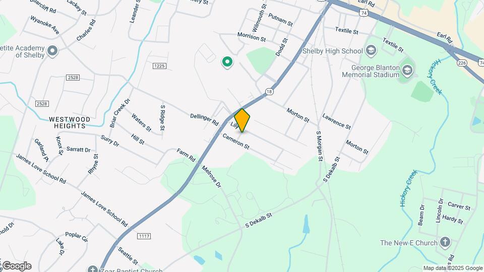 1401 Woodman Hall St Map and Location Details