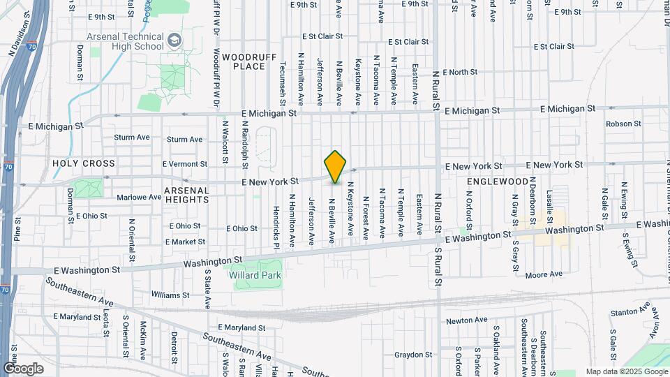 247 N Beville Ave Map and Location Details