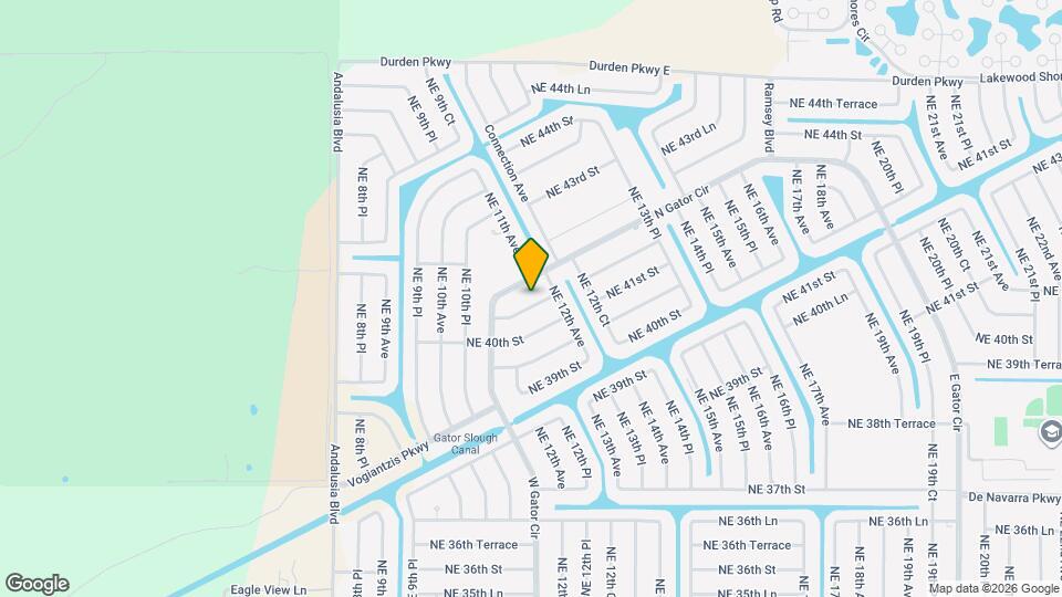 1045 NE 40th Terrace Map and Location Details