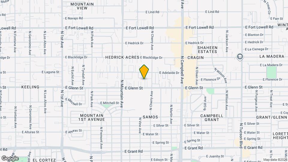 1513 E Glenn St Map and Location Details