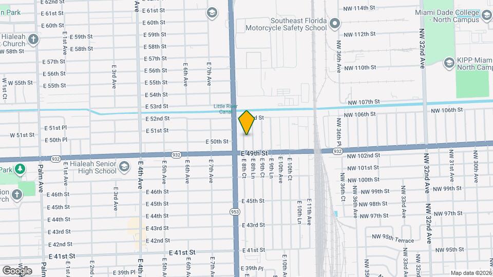 4967 E 8th Ct Map and Location Details