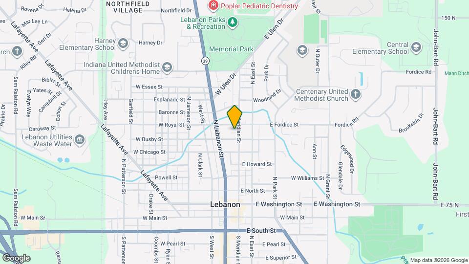 716 N Meridian St Map and Location Details