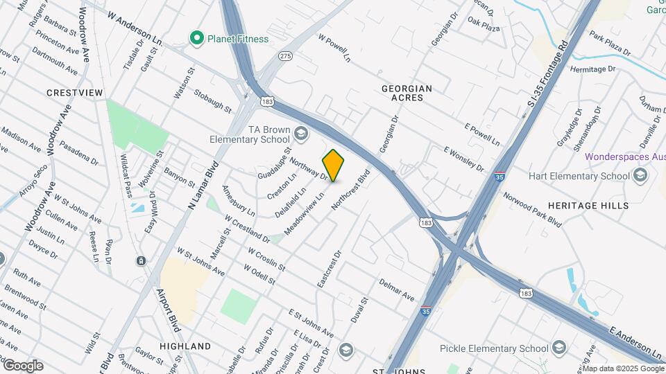 7711 Meadowview Ln Map and Location Details