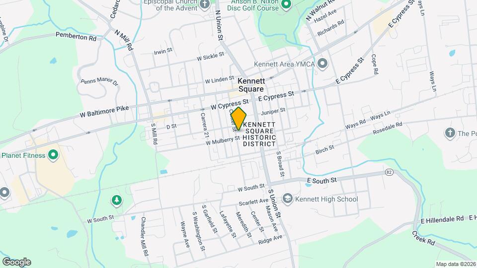 141 W Mulberry St Map and Location Details