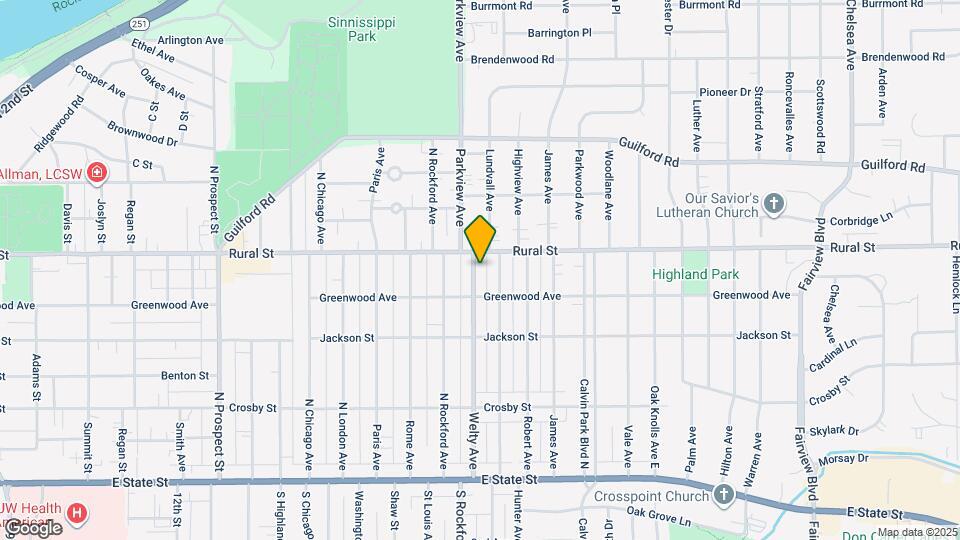 625 Welty Ave Map and Location Details