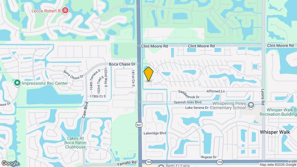9975 Boca Gardens Trail Map and Location Details