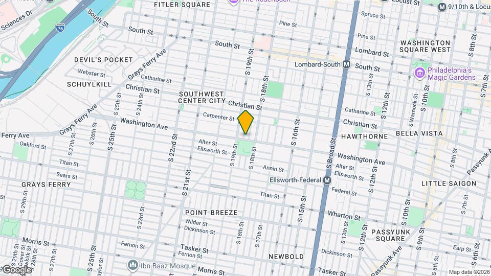 1807 Washington Ave Map and Location Details