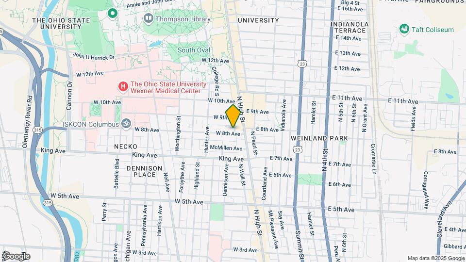 34 W 8th Ave Mapa y Detalles de la Ubicación