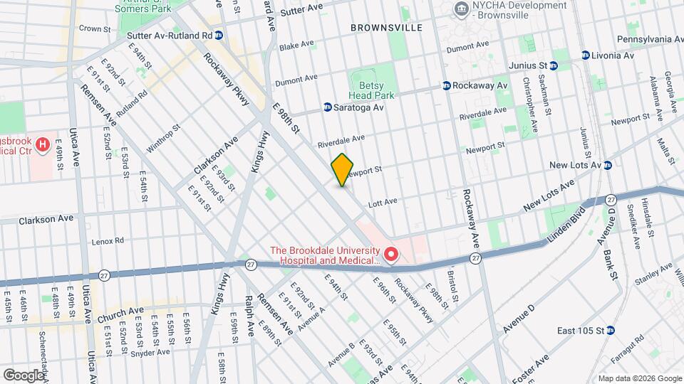 438 E 98th St Map and Location Details