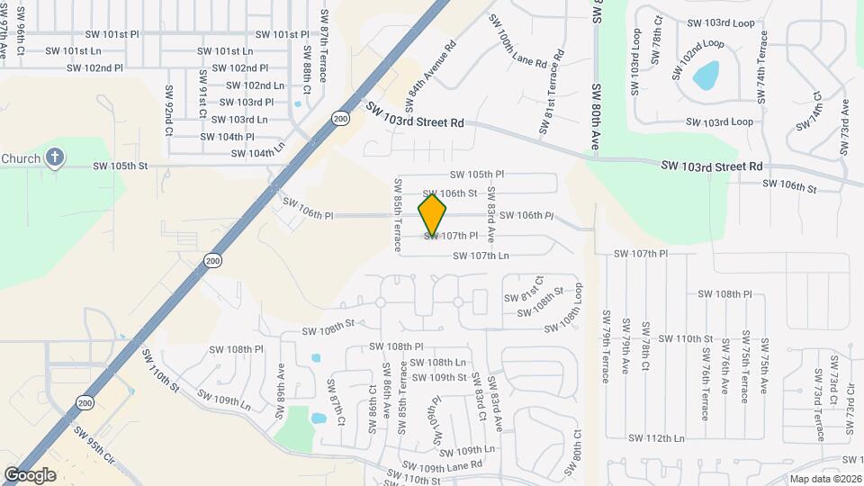 8470 SW 107th Pl Map and Location Details