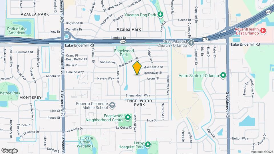 600 S Oxalis Ave Map and Location Details