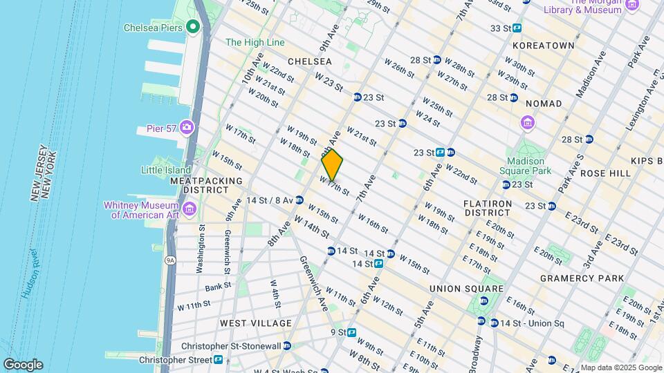 225 W 17th St Map and Location Details