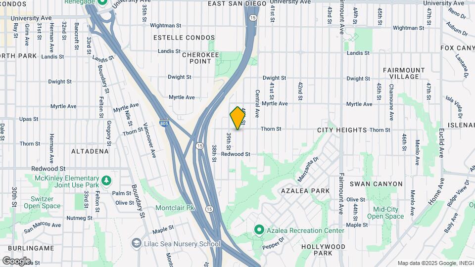 3927 Thorn St Mapa y Detalles de la Ubicación