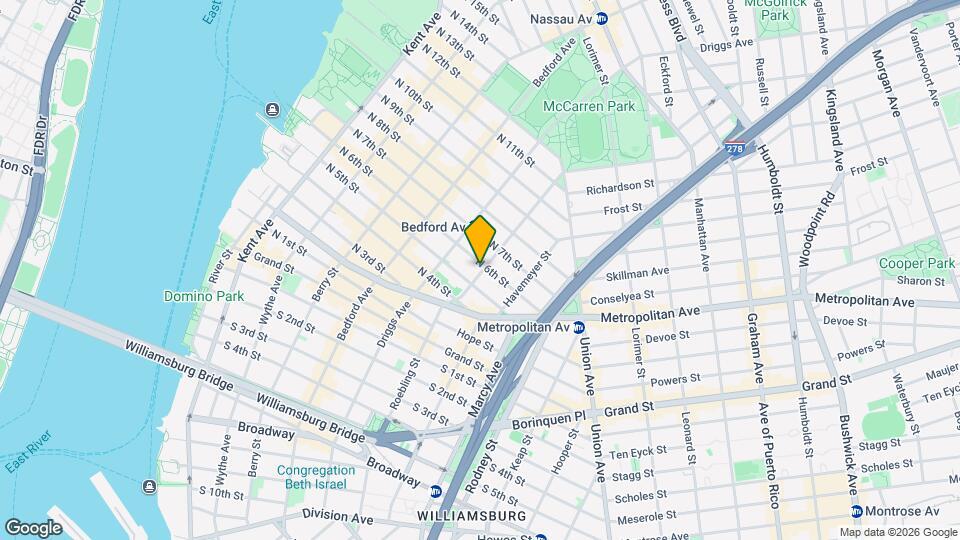 117 Roebling St Map and Location Details