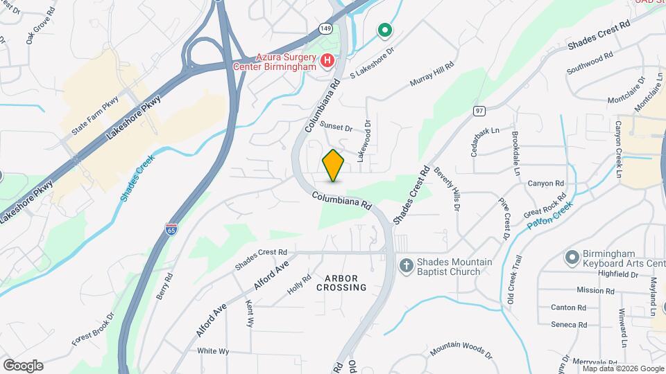 1731 Old Columbiana Rd Map and Location Details