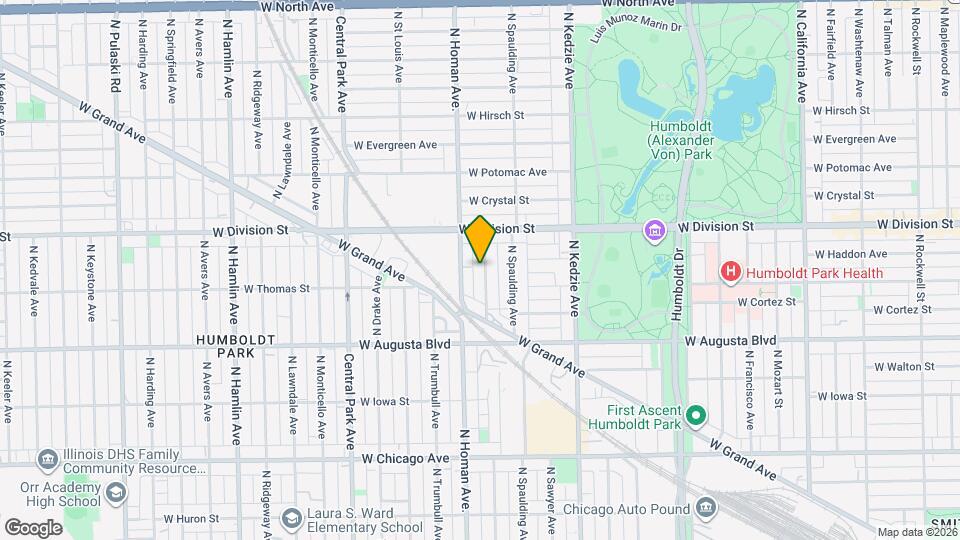 1122 N Christiana Ave Map and Location Details