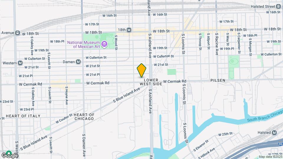 1634 W Cermak Rd Mapa y Detalles de la Ubicación