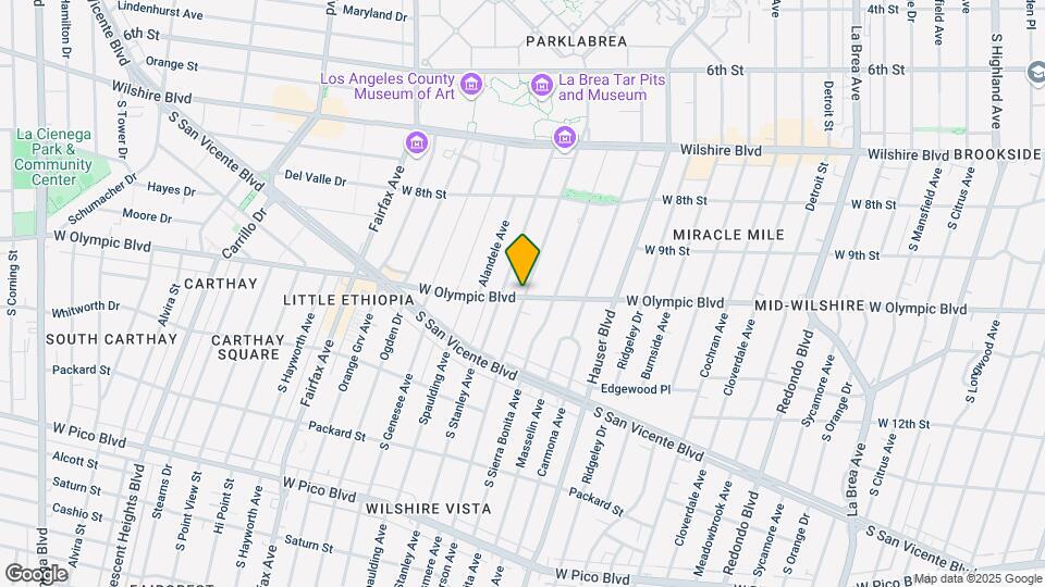 945 S Curson Ave Map and Location Details