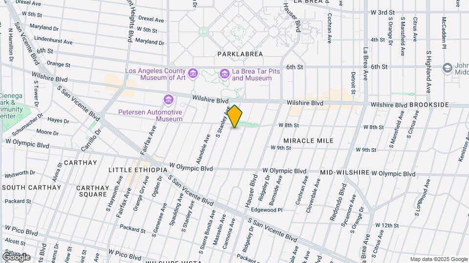 812 S Curson Ave Map and Location Details