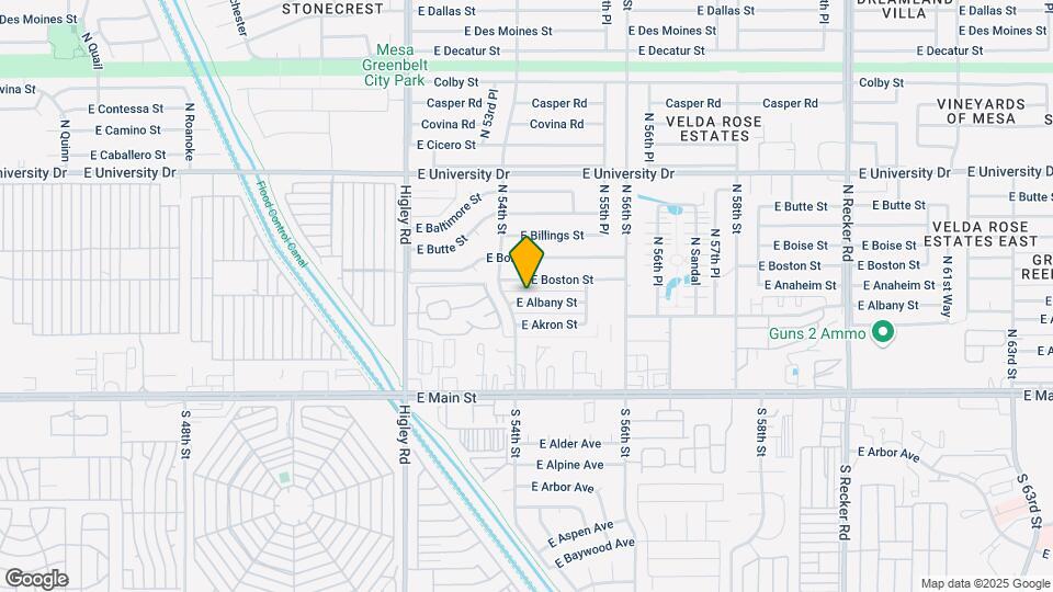 5414 E Albany St Map and Location Details
