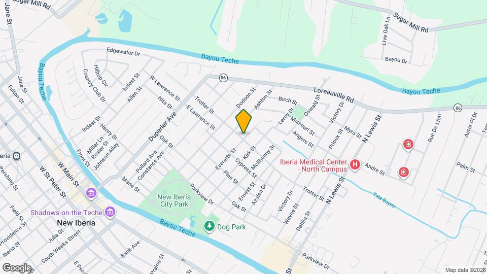 603 Everette St Map and Location Details