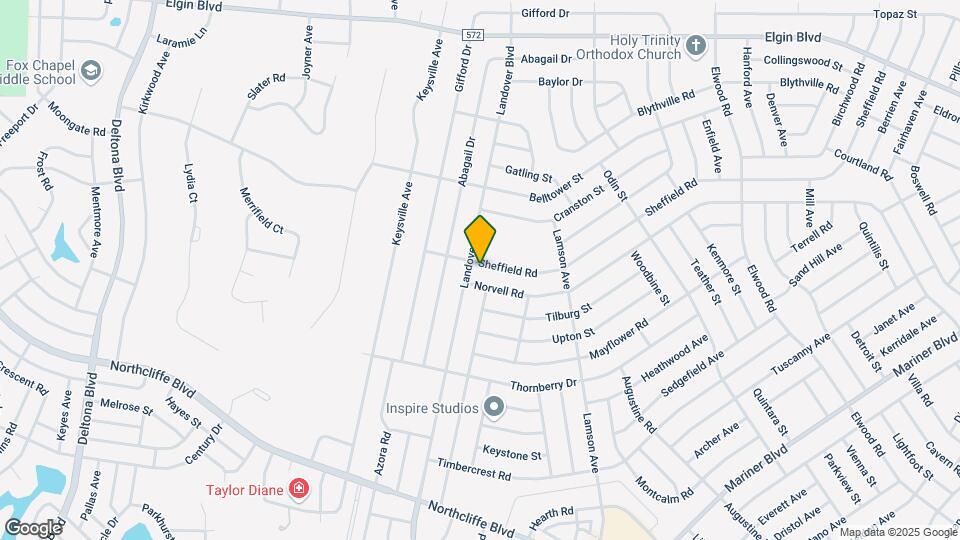 10392 Sheffield Rd Map and Location Details