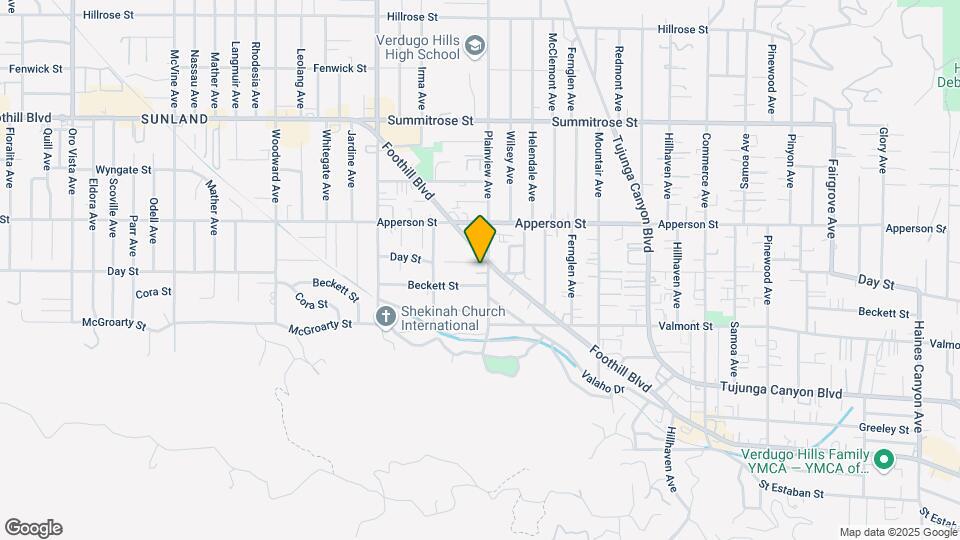 10205 Plainview Ave Map and Location Details