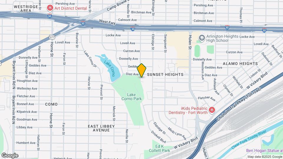 3407 Penticost St Map and Location Details