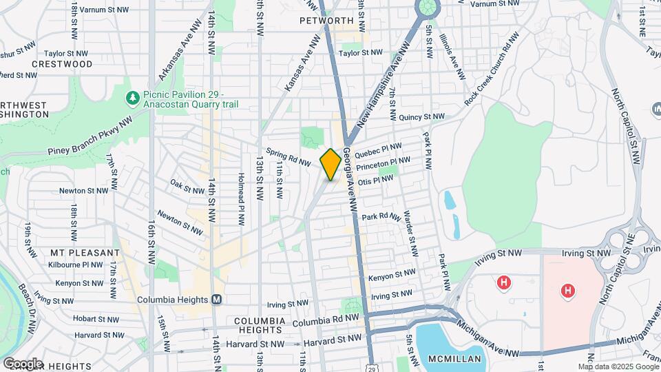3613 New Hampshire Ave NW Map and Location Details