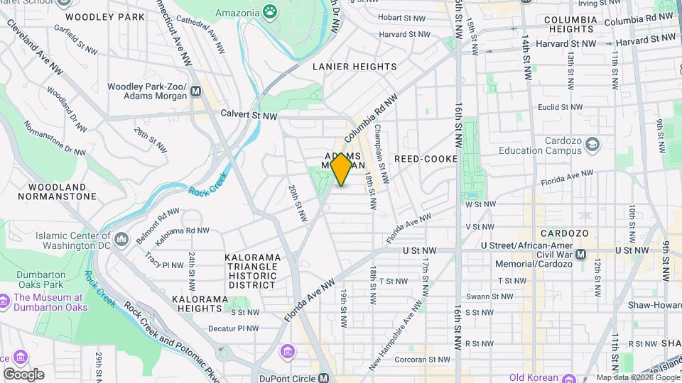 1849 Kalorama Rd NW, Unit 7 Mapa y Detalles de la Ubicación