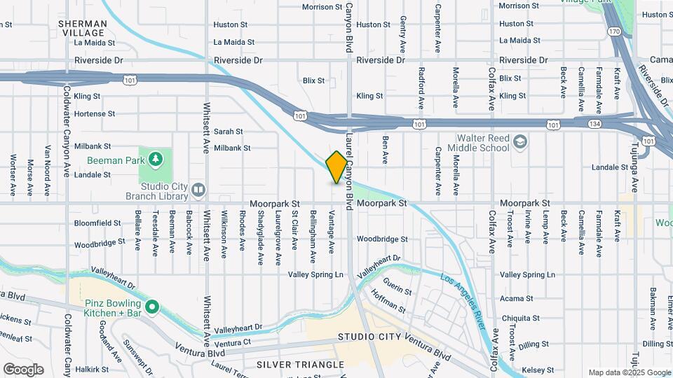 4422 Vantage Ave Map and Location Details