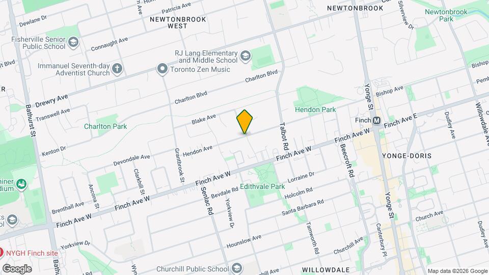 203 Hendon Ave Map and Location Details