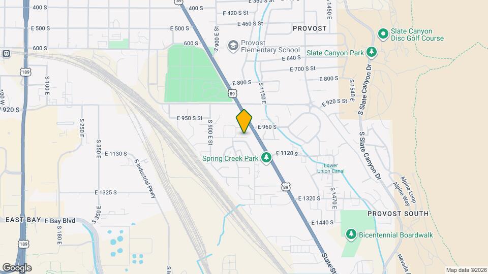 1055 E 1060 S Mapa y Detalles de la Ubicación