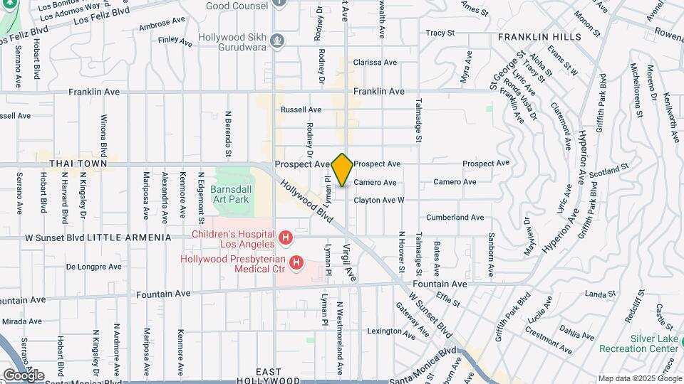 1613 Hillhurst Ave Map and Location Details