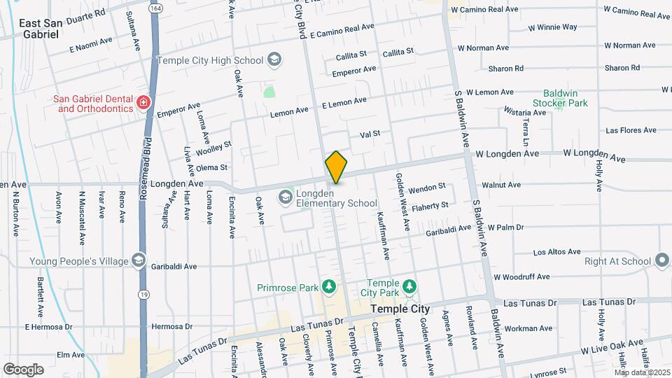 6244-6252 Temple City Blvd Mapa y Detalles de la Ubicación