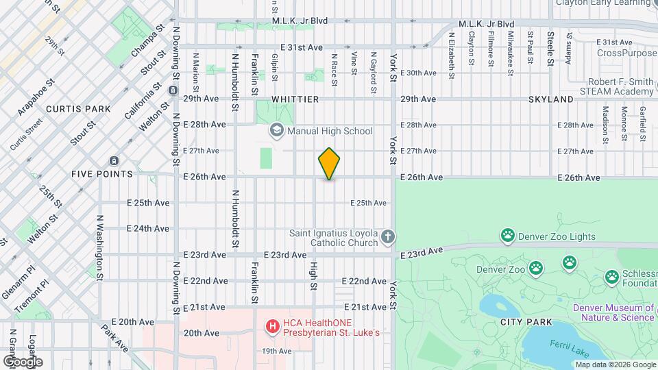 2545 North Race Street Map and Location Details