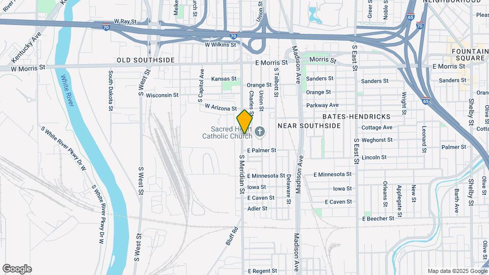 1501 S Meridian St Map and Location Details